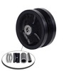 SYRATION 4"x1-1/2" Cast Iron V Groove Caster Wheel with Straight