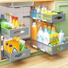 Under Sink Organizer, 2 Pack 2 Tier Pull out Cabinet