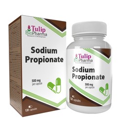 Sodium Propionate (Propionic Acid) 500mg 120 Capsules, 3rd Party Lab Tested, High Strength Supplement, Gluten and GMO Free