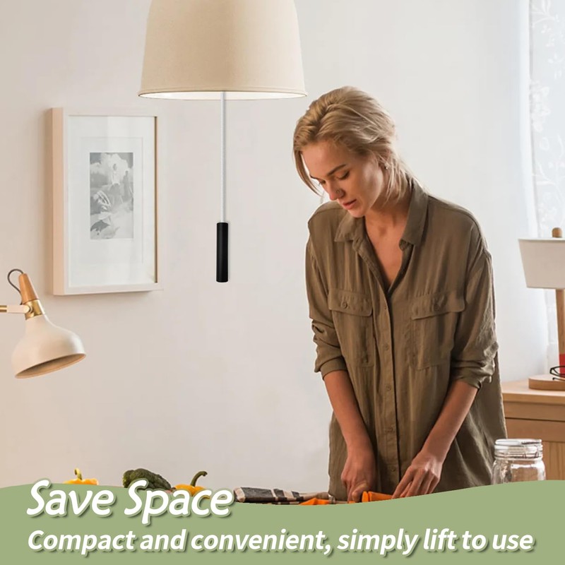 SUBTAVIK 2Pcs Light Pull Cord, 150CM Length Bathroom Pull Cord