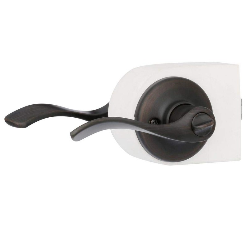 Kwikset Balboa Interior Privacy Door Handle with Lock, Door Lever