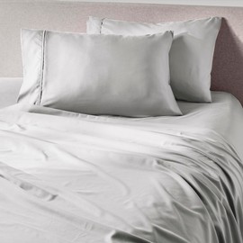 PeachSkinSheets Brushed Silver Sheet Set - 1500tc Level of Softness - Extra Soft Cooling Sheets for Hot Sleepers and Night Sweats - Twin Size