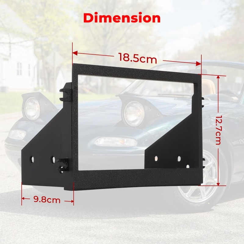 WIKIBB for Mazda Miata NA Double Din Head Unit Bezel,