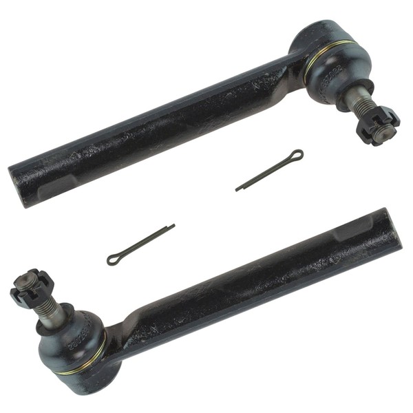 TRQ Front Outer Tie Rod Set Compatible with 2009-2013 Toyota