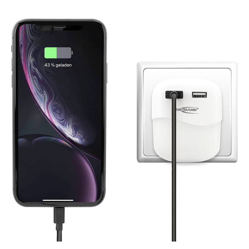 ANSMANN LED Night Light with Twilight Sensor & 2 x