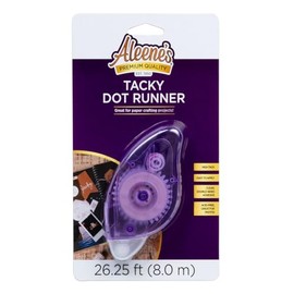 Aleene's Tacky Dot Runner, Clear Crafter's Tape, Easy Application, Premium Choice for Paper Crafts
