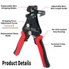 Wire Stripper Red Black with Ergonomic Handles