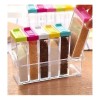 KFMX Especiero Organizador Condimentos Cocina 6 Frascos Multiusos