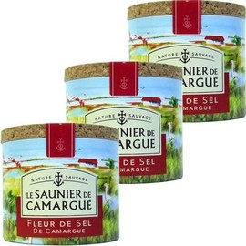 Fleur de Sel Nature Sauvage Le Saunier de Camargue 3 x 125 g (Sea Salt)