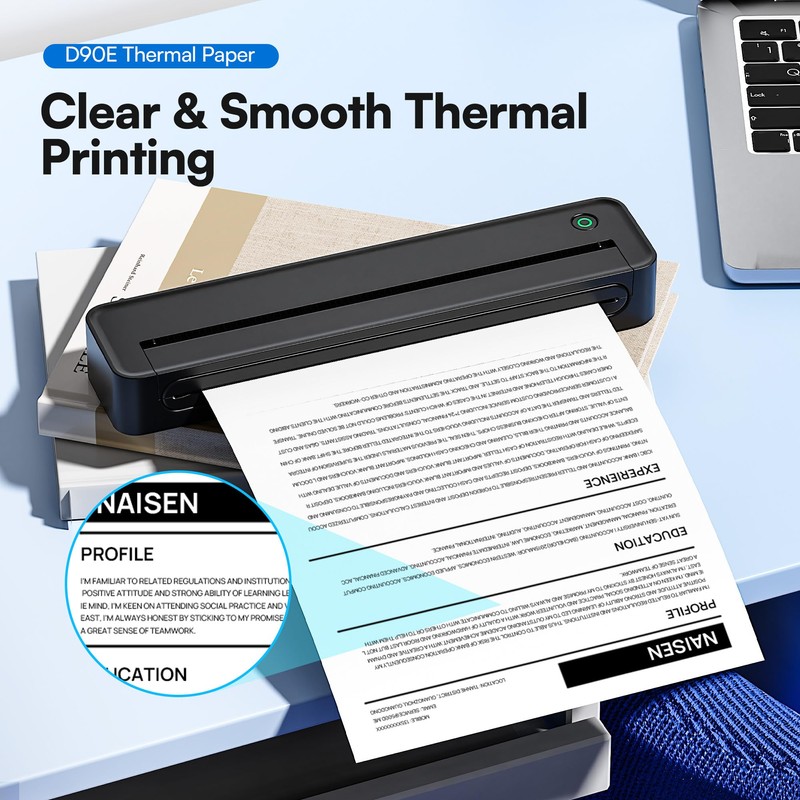 ETIKEZ D90E Thermal Printer Paper 8.5 x 11 Inch US