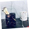 Ciieeo Nordic Style Ceramic Storage Cup Marble Pattern Pen Organizer