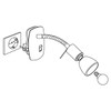 EGLO Steckdosenspot Dakar 3, Steckerleuchte, Steckdosenlampe aus Metall in Nickel-matt,