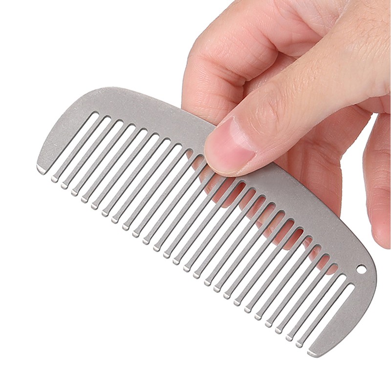 Lixada Titanium Comb Anti-Static Hair Beared Comb Pocket Comb