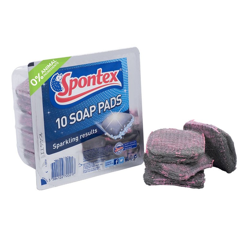 Spontex Soap Filled Pads, 10 Pack