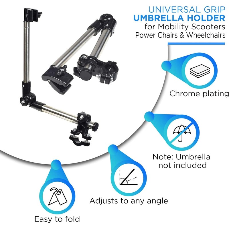 Elderly Mobility Scooter Umbrella Holder,Universal Adjustable Stretch Umbrella Stand for