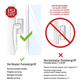 Child Lock for Windows - No Drilling | Tool-Free Assembly, Window Lock, Balcony Safety, Locking without Damage - Pack of 2 (White)