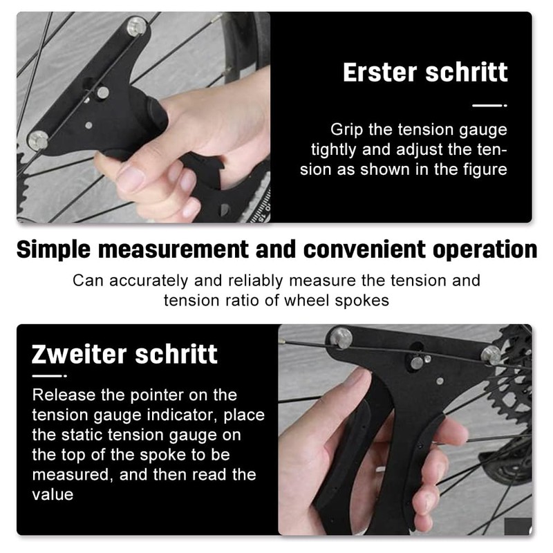 Aoreun Spoke Tension Meter, Bicycle Spokes Tension Meter Calibration Tool