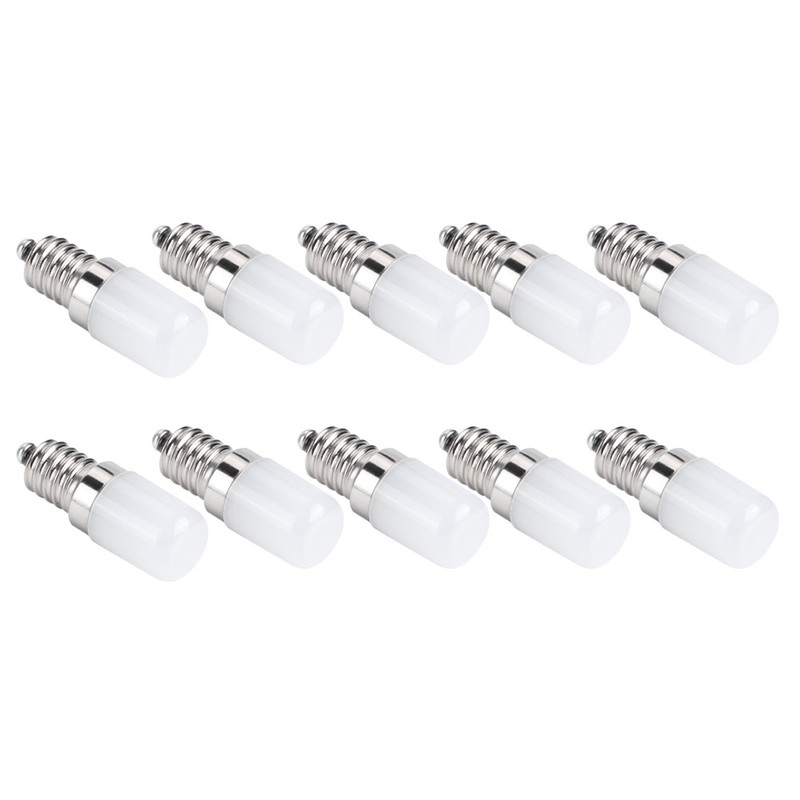 10Pcs 1.5W LED Candle Light Bulb Screw Socket Bulb Lamp