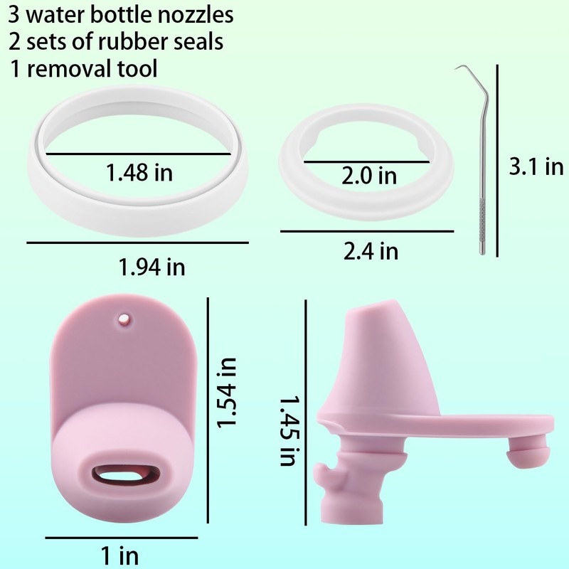 2 Sets ubber Seal Replacement for Ello Pop & Fill