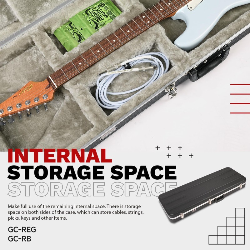 GHOSTFIRE Hard-Shell Electric Guitars Case Super thick ABS Molded Case