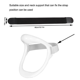 DeaHea 3 Pack Neck Brace Straps Replacement Hook and Loop Neck Collar Strap Neck Bands for Neck Stretcher Cervical Traction Neck Collar Support Adjustable Cervical Collar Neck Posture Corrector