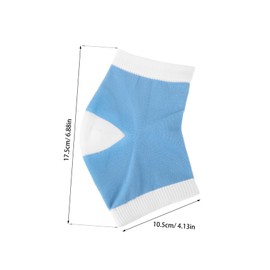 FOMIYES 2pairs Moisturizing Toeless Heel Socks Essential Oil Gel for Cracked Feet Care of Breathable Socks for Men and Women Softening and Comforting Design for Dry Heels