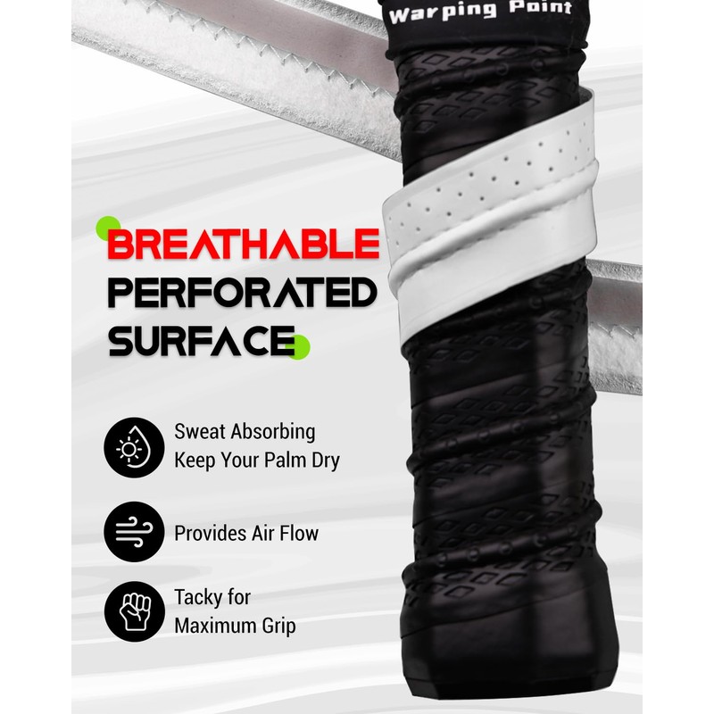 Warping Point Pickleball Paddle Replacement Grip Tape, Moisture Wicking Pickleball