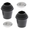 2pcs/set Threaded Bass Drum Spur/Floor Tom Leg Tips Rubber Feet