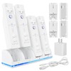 KEKUCULL Remote Controller Charger Station for Wii/Wii U with 4