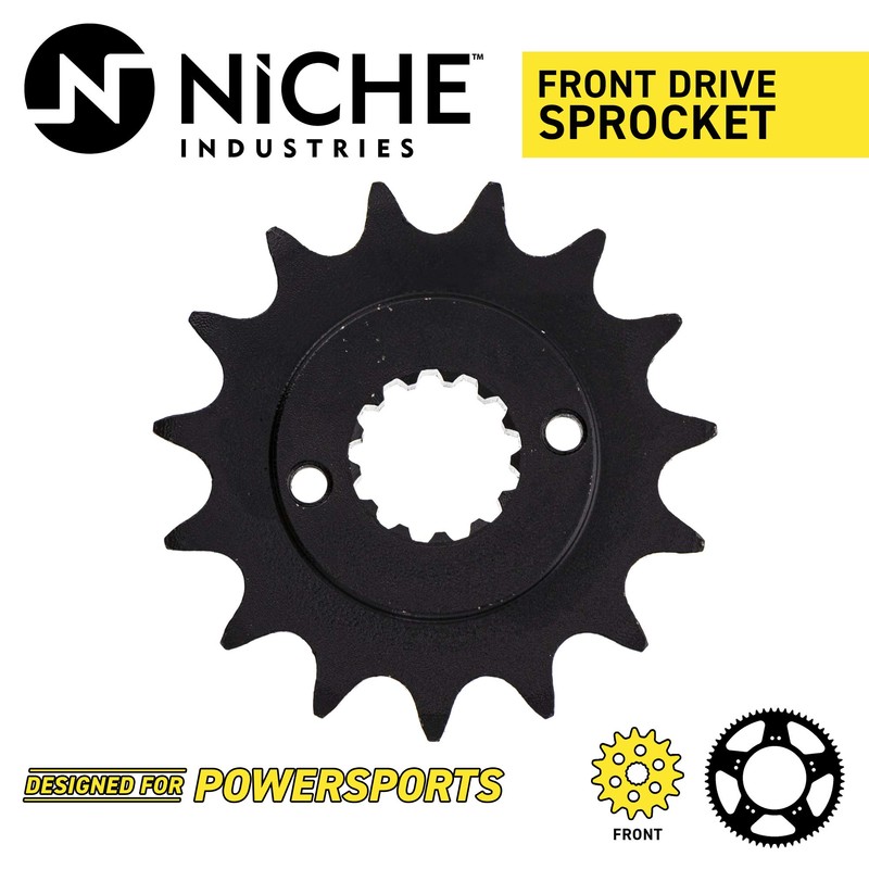 NICHE Drive Sprocket Chain Combo for Kawasaki KLR650 Front 15