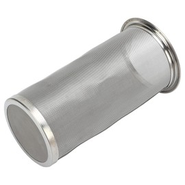 Filtro de Café Frío de Acero Inoxidable 304 Reutilizable, Infusor de Té de Hojas Sueltas con Malla de Alta Densidad, 8x15cm Impermeable para y Tetera