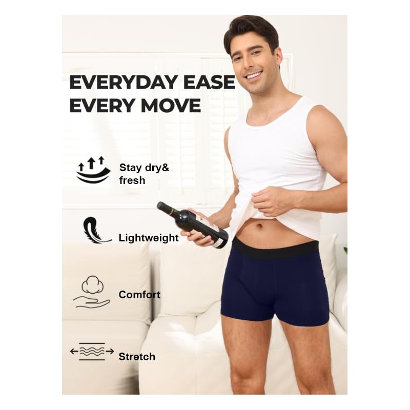 BATTEWA Oeko-TEX Certified Incontinence Underwear for Men Breathable Leak Proof