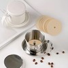 200 Count Percolator Coffee Filters, 3.75 Inch Natural Unbleached Disposable