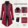 YORDET Medieval Steampunk Men's Tuxedo Gothic Retro Coat Carnival Victorian