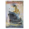 Maritime Retro Tin Sign, S. S. Emperor, Hamburg American Line
