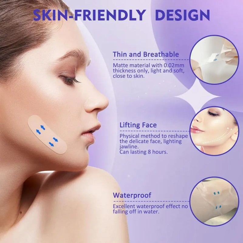 Parches Invisibles Para Lifting Facial (180 Piezas)