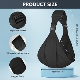 AOOWU Baby Sling Carrier, Baby Carrier, Toddler Carrier, Baby Wrap Carrier with Adjustable Shoulder Straps, Child Sling Baby Side with Shoulder Strap, Baby Sling for Newborns to Toddlers