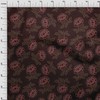 oneOone Velvet Maroon Fabric Dotted Floral Quilting Supplies Print Sewing