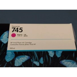HP 745 F9K01A Magenta Ink Cartridge DesignJet Z2600 Z5600 EXP JUN/2023