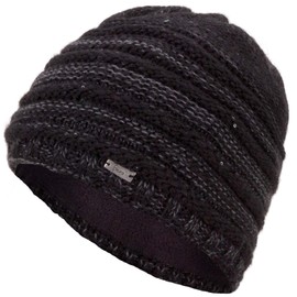 Faera Winter Warm Lined Winter Hat Fleece Lining Winter Knitted Beanie Hat Unisex One Size -