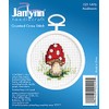 Tobin Janlynn Mini Cross Stitch Kit 2.5" Round-Mushroom (18 Count)