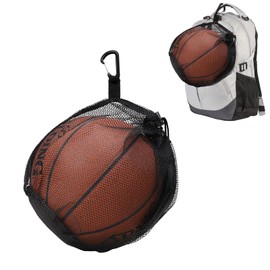 KALOLINNA Ball Net, Ball Storage, Portable, Multi-functional, Storage Bag, Sports Equipment, Lightweight, Convenient, Washable Clip-on Ball Holder for Backpacks