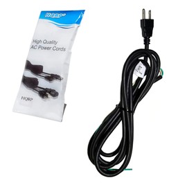 HQRP 10ft AC Power Cord Compatible with DeWALT DW788 DW788LS DW788L Saw, DW318G Orbital Jig Saw Mains Cable Repair