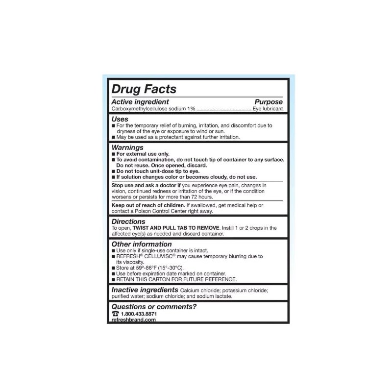 Refresh Celluvisc Lubricant Soothing Eye Gel, 0.01 oz Single Use