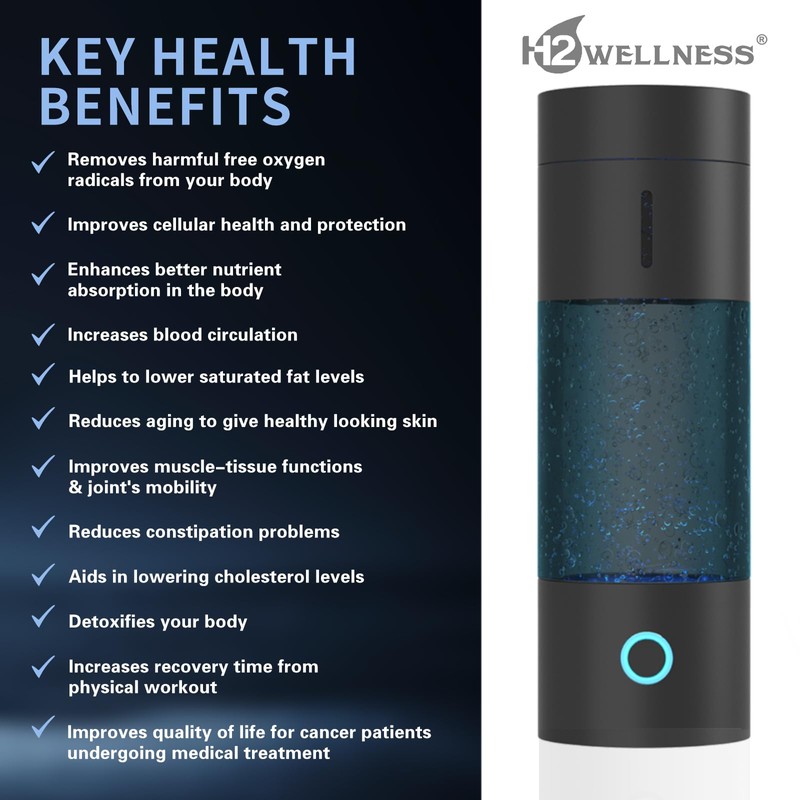 H2Wellness ® Pro - Black Edition | Molecular Hydrogen Water