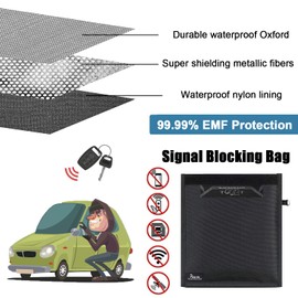 MYFUTUNITY Faraday Pocket Cage for Phones, Keychain, Anti-hacking and Anti-tracking Blocker, Shields Signals from Wi-Fi/EMF/Bluetooth/NFC