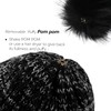 FURTALK Womens Winter Beanie Hat Fleece Lined Faux Fur Pom