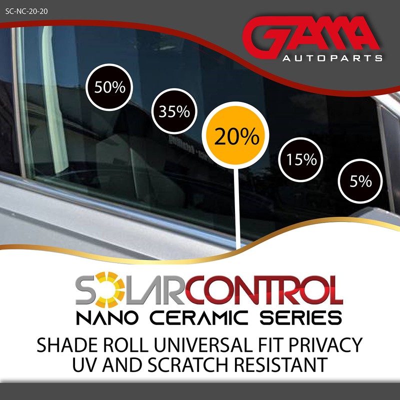 SOLARCONTROL Window Tint Car Film 20" X 100FT Nano Ceramic