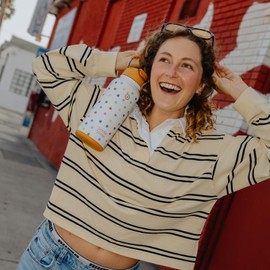 BOTTLE BOTTLE 32oz Insulated Water Bottle Stainless Steel Sport Water Bottle with Straw Dual-use Lid Design for Gym with Pill Box (Stellar Pop)