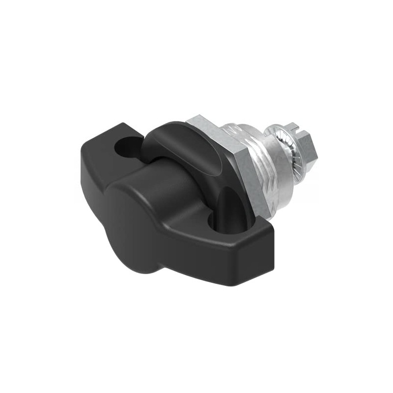 1 x Rotary Bolt for Padlock Switch Cabinet Black Toggle